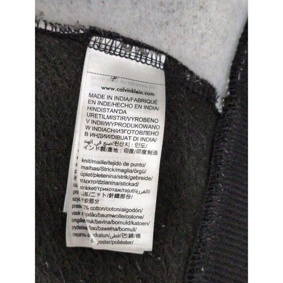 Calvin Klein Full Zip Jacket Mens XL‎ Black Gray Fleece Lined Casual Everyday - Picture 7 of 9